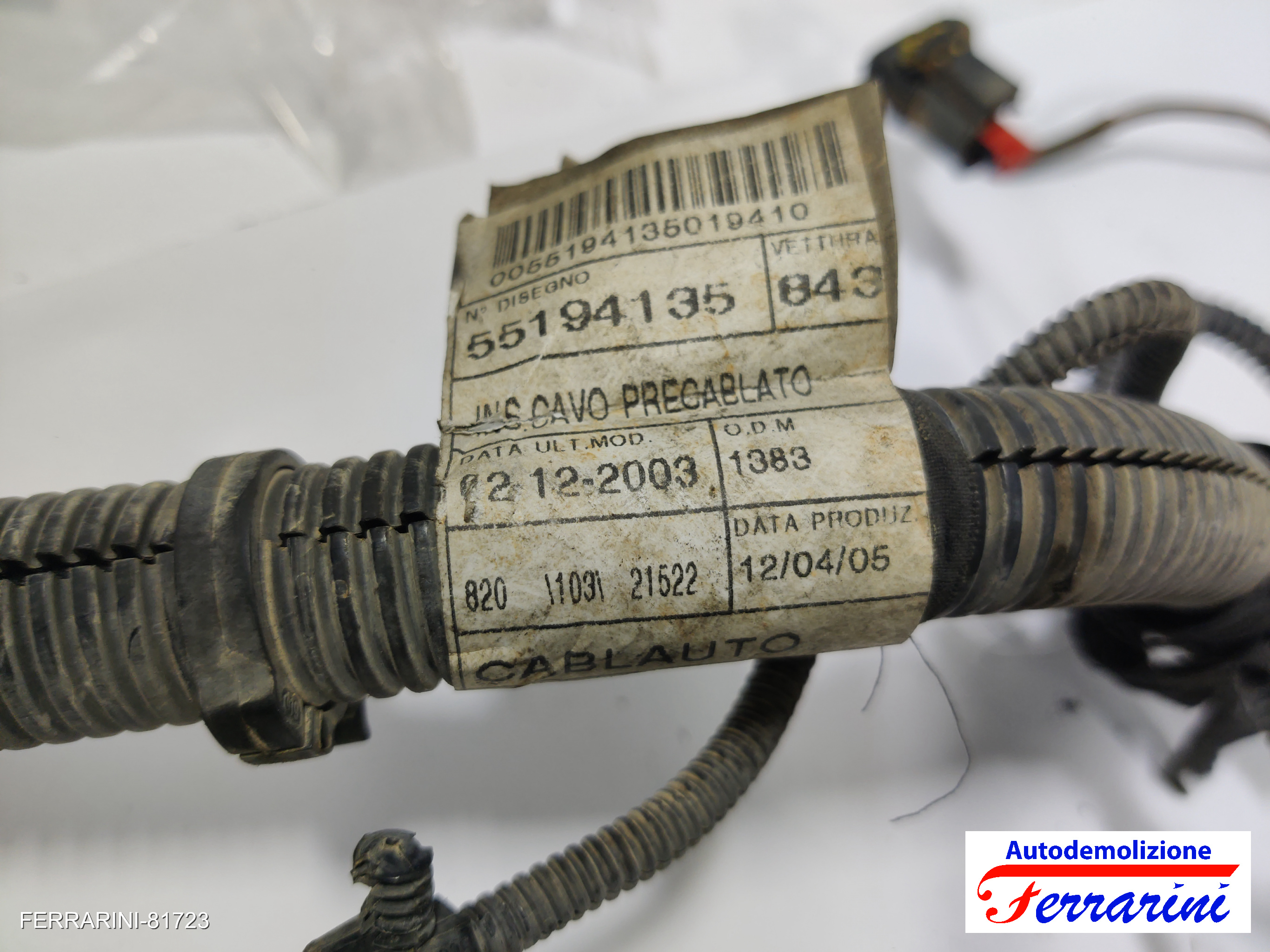 Cablaggio Motore LANCIA YPSILON 843 1.2 2003-2011