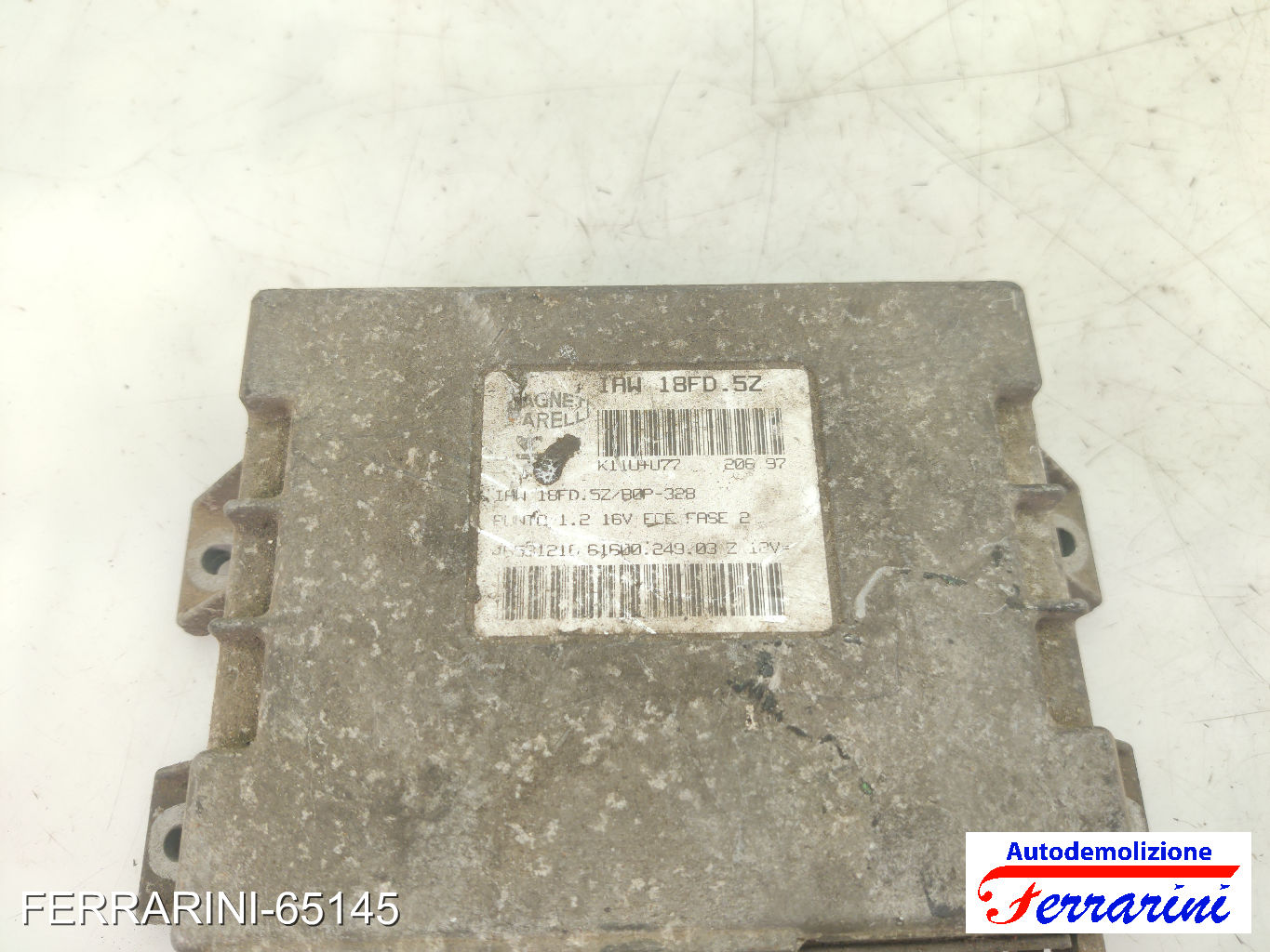 Centralina Motore FIAT PUNTO 176 1.2 16V 1997-1999 46531216, 61600249003 7