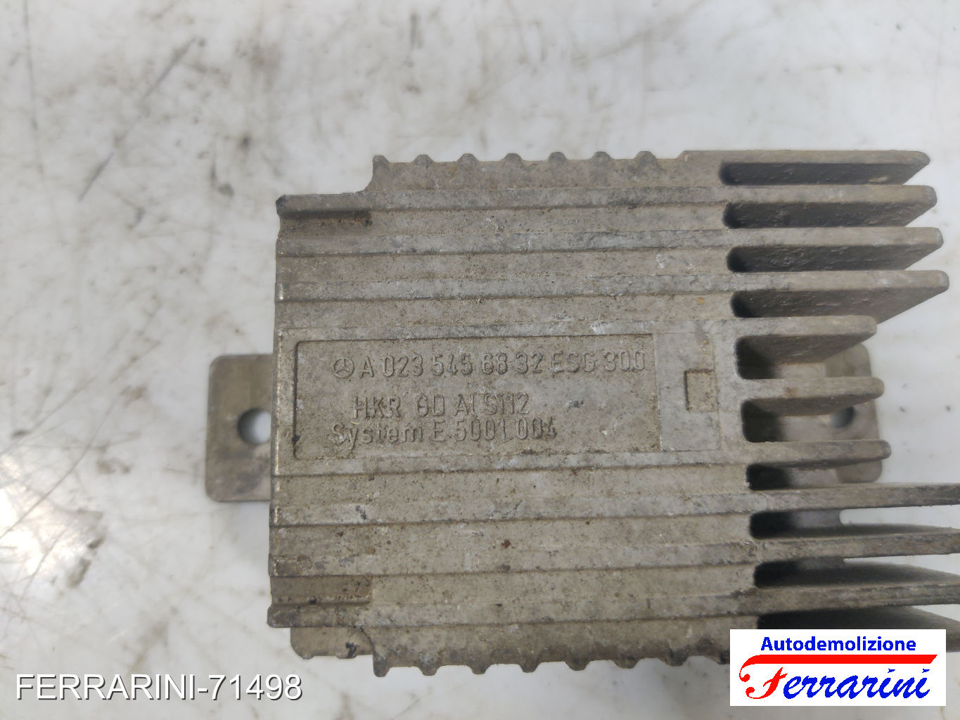 Centralina Ventola Radiatore MERCEDES CLASSE A W168 A 170 CDI 1998-2001 7