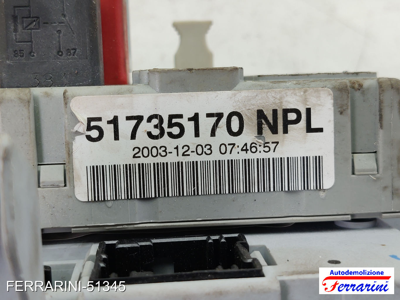Body Computer FIAT PUNTO 188 1.2 16V 80 1999-2006 406626, 51735170, 51735170NPL