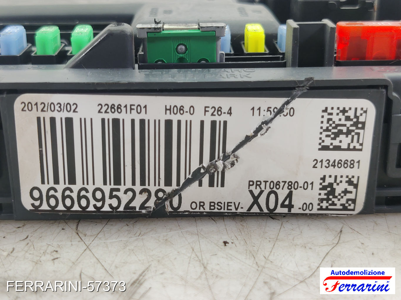 Body Computer CITROEN C3 2 SC 1.4 HDI 70 2009-2023 9666952280, 22661F01 7