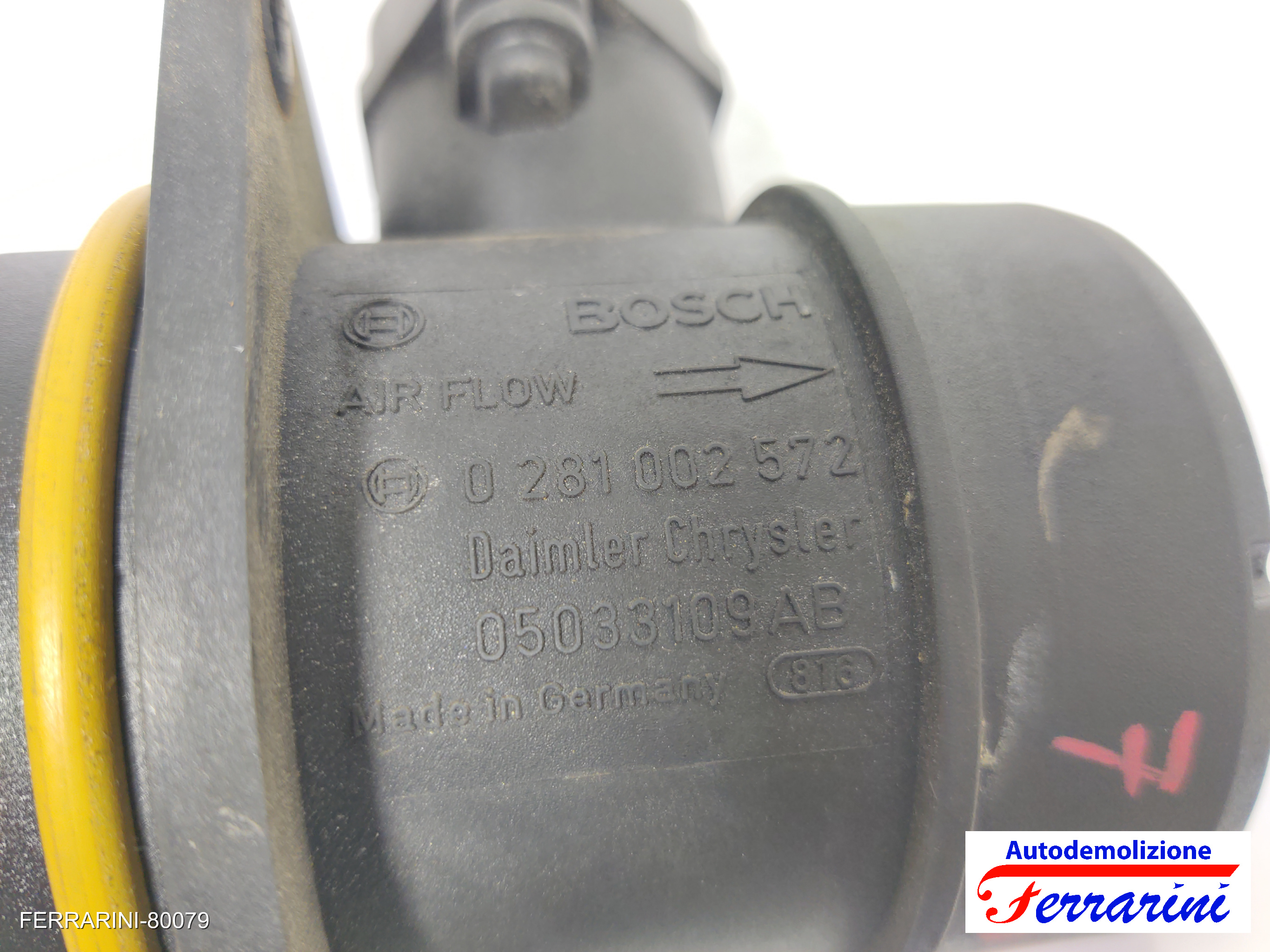 Debimetro CHRYSLER PT CRUISER PT 2.2 CRD 2005-2010 05033109AB, 0281002572 8