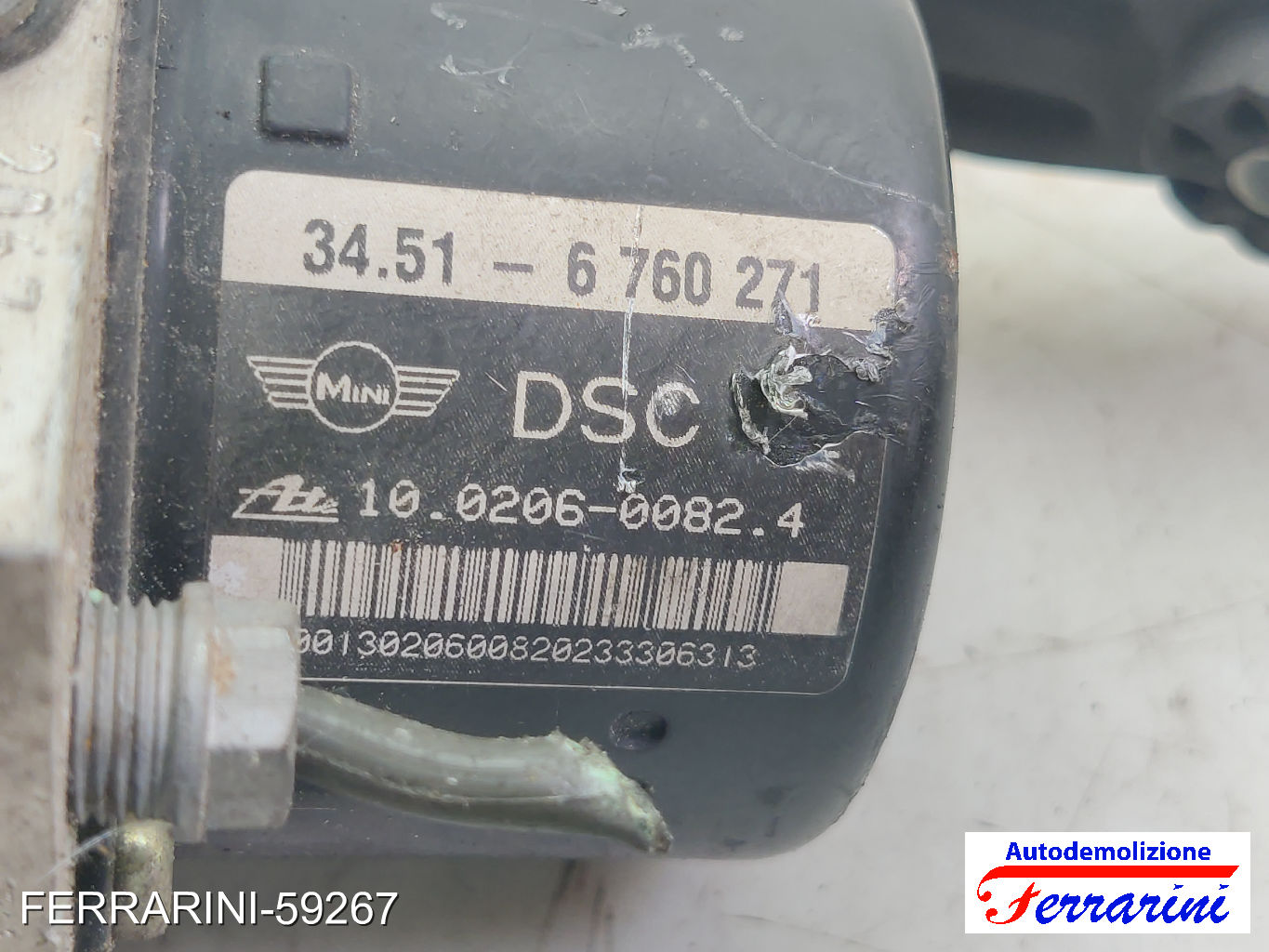 Centralina Pompa Abs MINI - R50, R53 COOPER S 2002-2006 34516760271