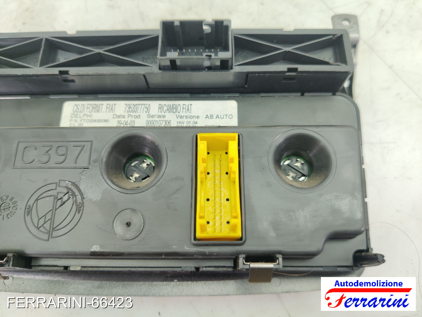 manuale Centralina Clima Stufa ALFA ROMEO 147 937 2001-2010 735337775 8
