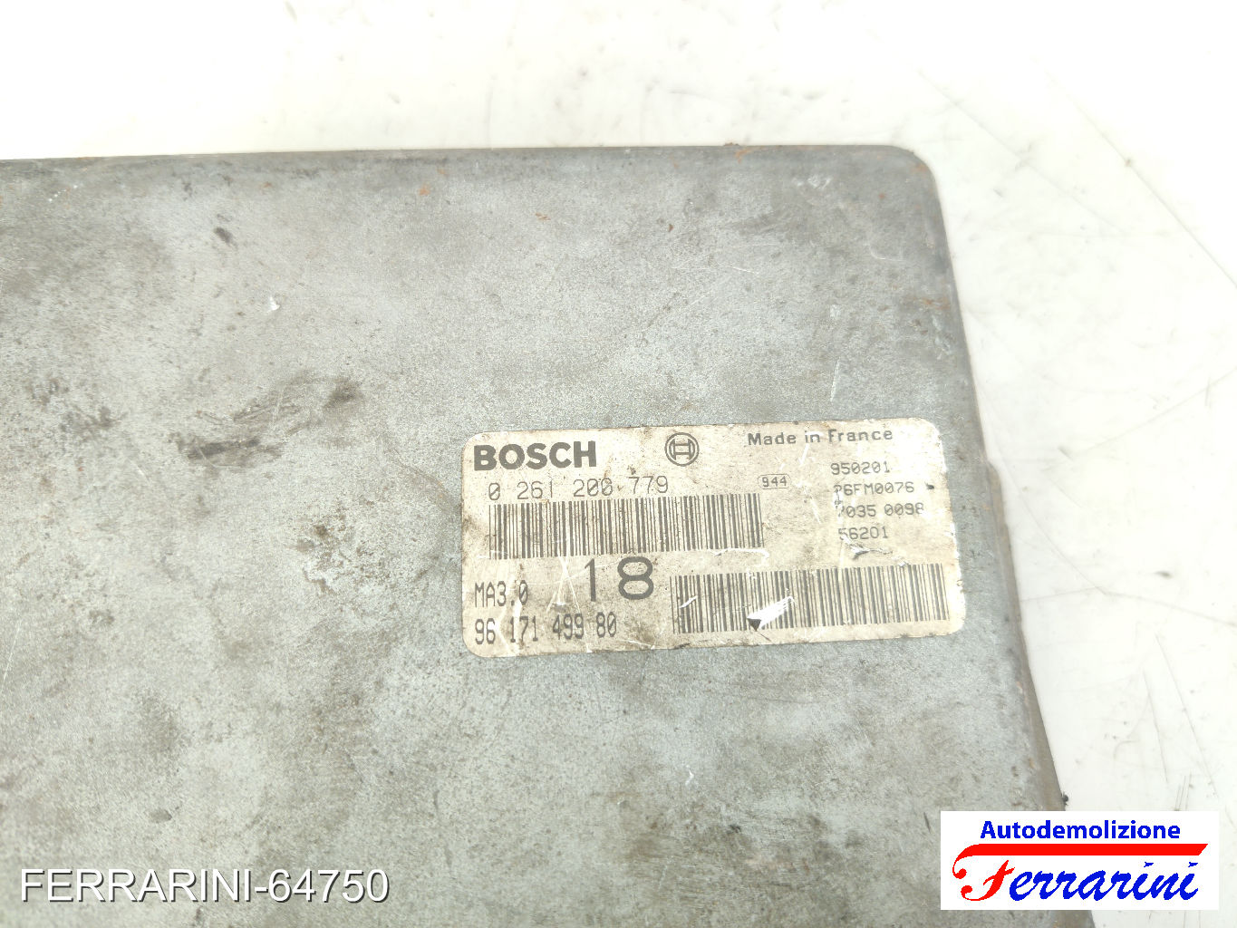 Centralina Motore PEUGEOT 106 2 1A, 1C 1.4I 1996-2004 9647149980, 9617149980 6