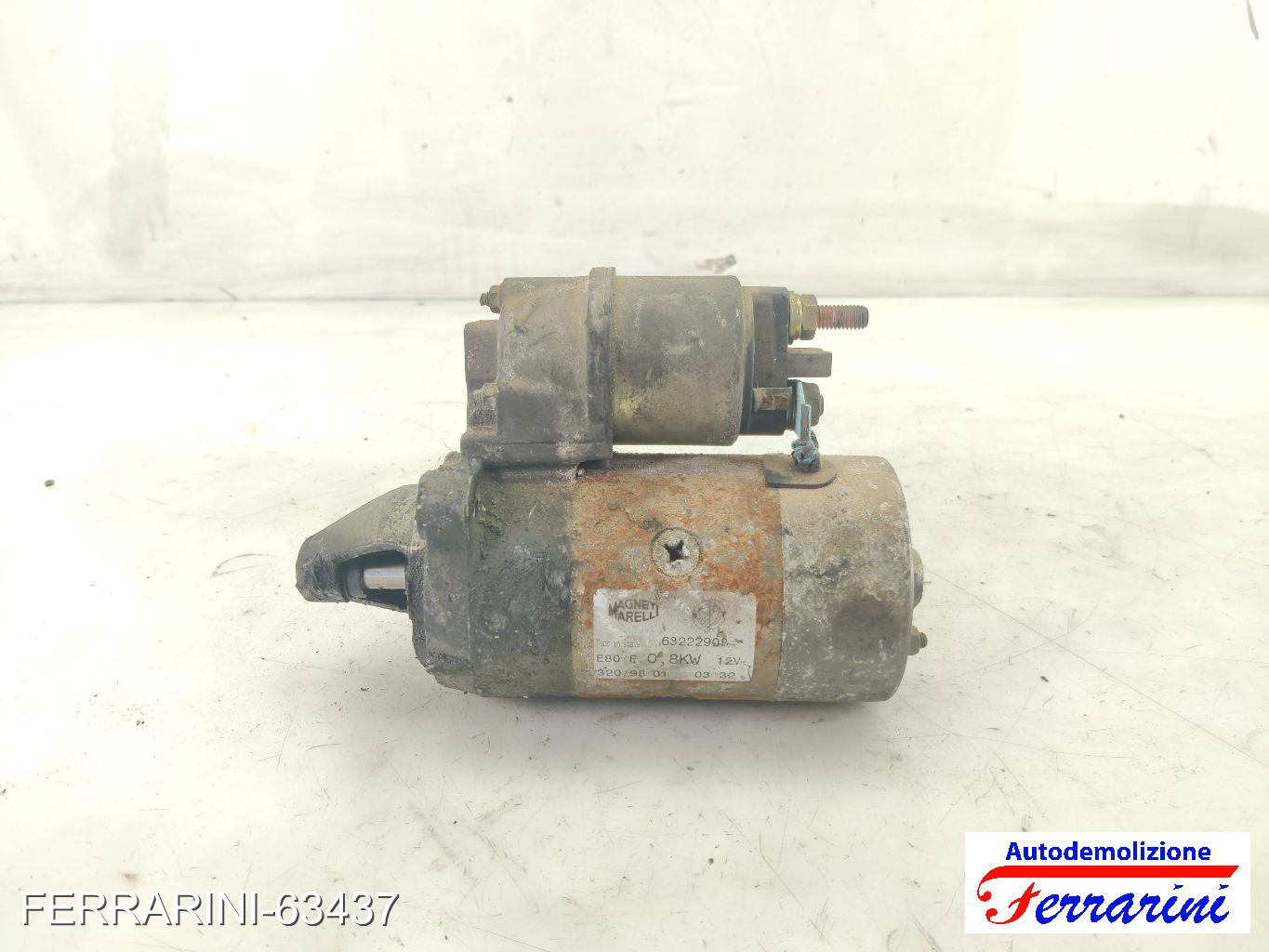 Motorino Avviamento FIAT SEICENTO 600 287 0.9 1998-2010 63222908, 46432301