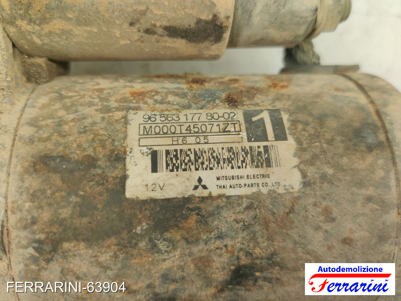 Motorino Avviamento PEUGEOT 206 2A/C 1.1I 1998-2007 9656317780, 5802M9, 5802EP 8