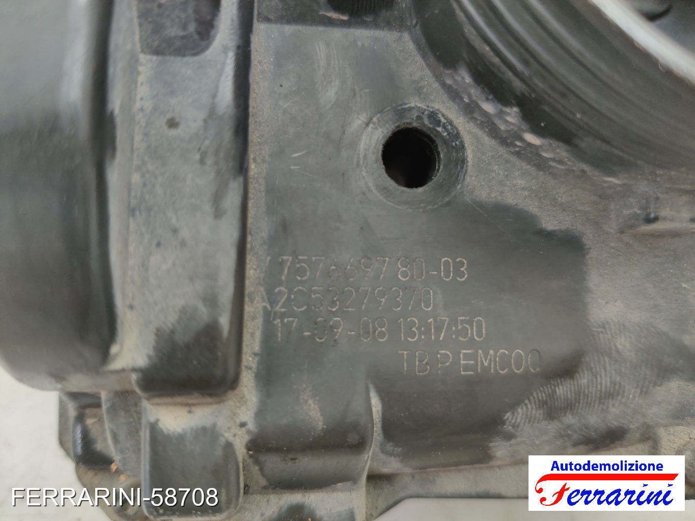 Corpo Farfallato PEUGEOT 207 SW WK 1.6 16V 2007-2013 V757669780, V862419080 10