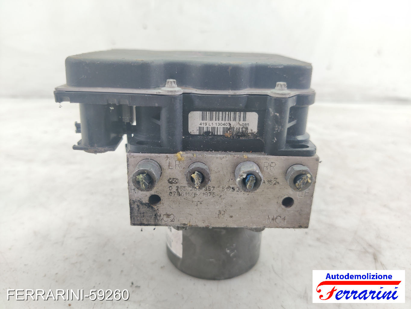 Centralina Pompa Abs CITROEN C4 LC 1.6 HDI 2004-2011 51792630, 0265235357 9