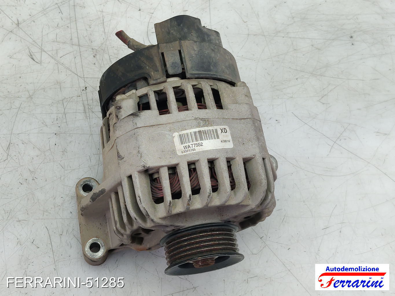 Alternatore FIAT BRAVO 1 182 1.2 16V 80 2000-2001 63321765