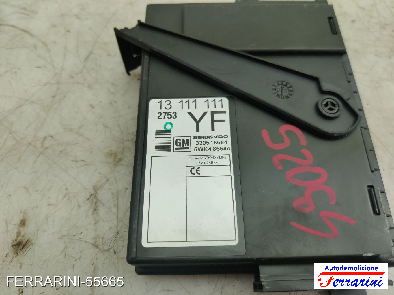 Kit Accensione OPEL CORSA C X01 1.0 2003-2009 0261208393, 1039908729, 13111111 17