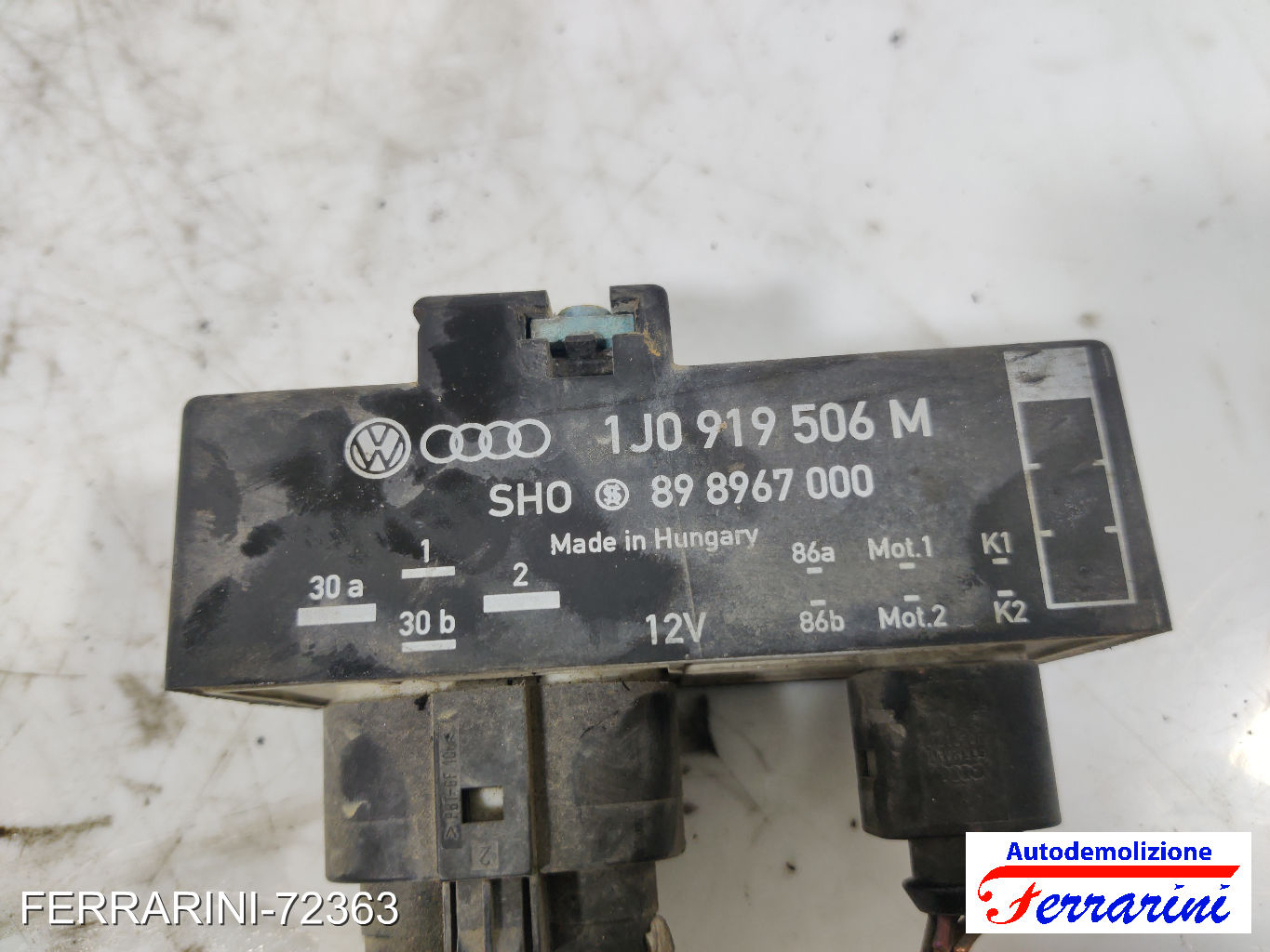 Centralina Ventola Radiatore SKODA FABIA 1 6Y2 1.4 1999-2003 1J0919506M 6