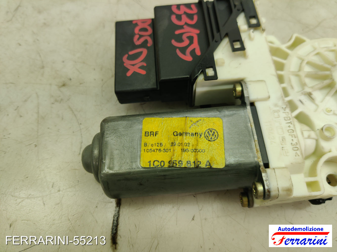 Motorino Alzavetro VW GOLF 4 1J1 1.6 16V 2000-2005 1C0959812A, 105476301 10