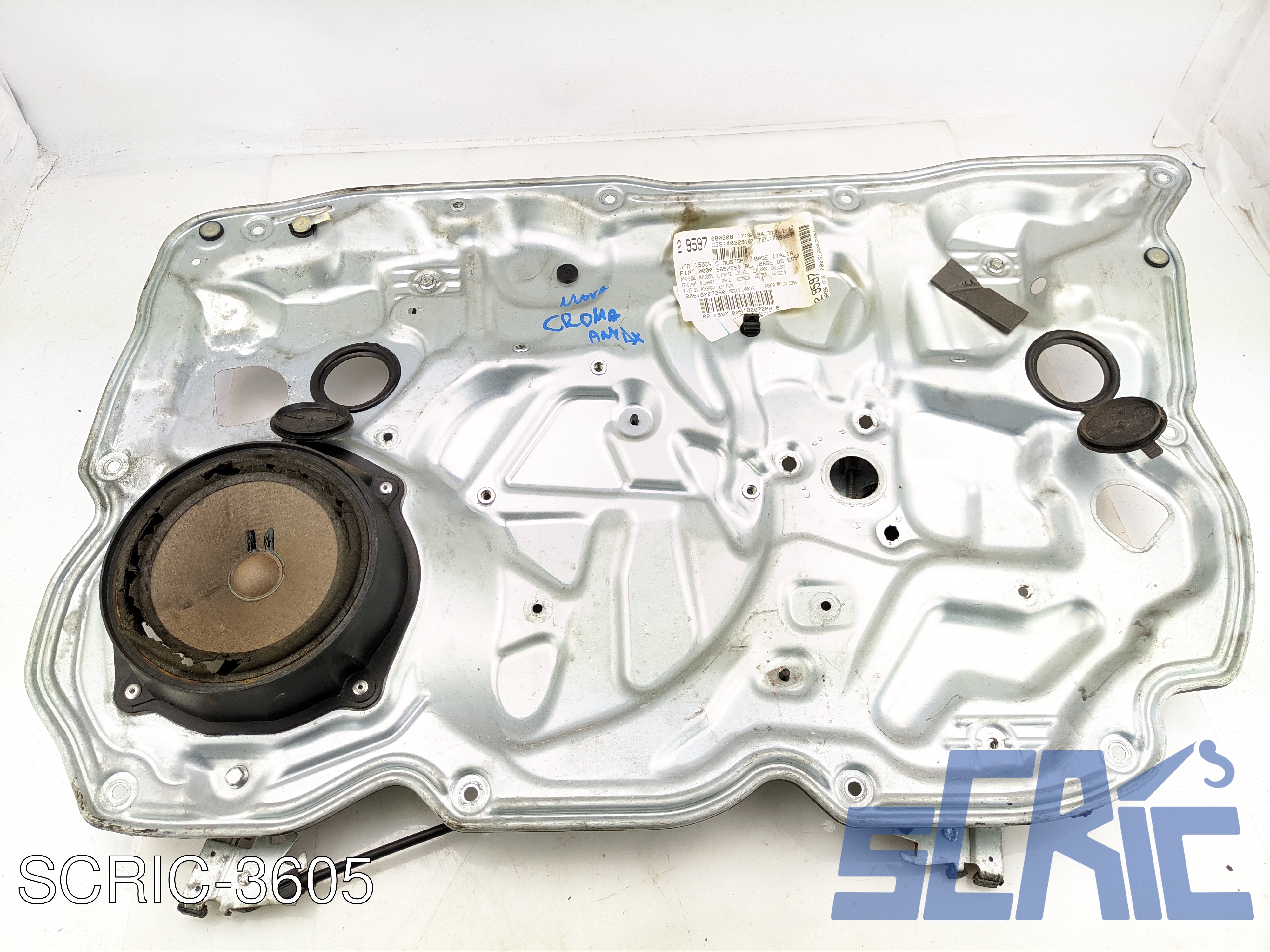 Alzavetro FIAT CROMA 194 2005-2011 destro, dx, frontale, anteriore 71740198