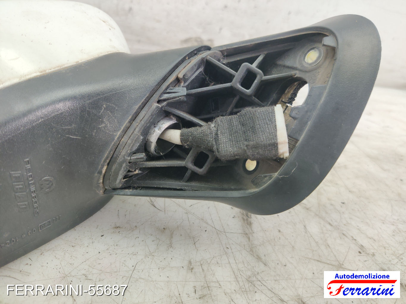 Specchietto Laterale FIAT PUNTO 199 2012-2023 destro, dx 296/A BIANCO DIVINO
