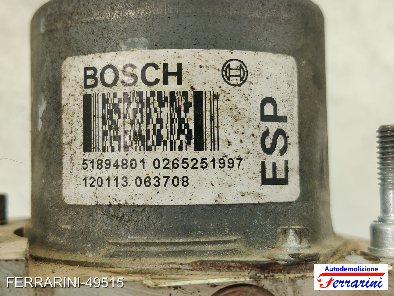 Centralina Pompa Abs FIAT PUNTO 199 1.2 2012-2023 0265251997, 0265951832 7