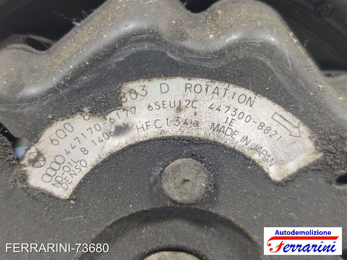 Compressore Clima SKODA FABIA 1 COMBI 6Y5 1.9 TDI 2000-2007 6Q0820803D 7