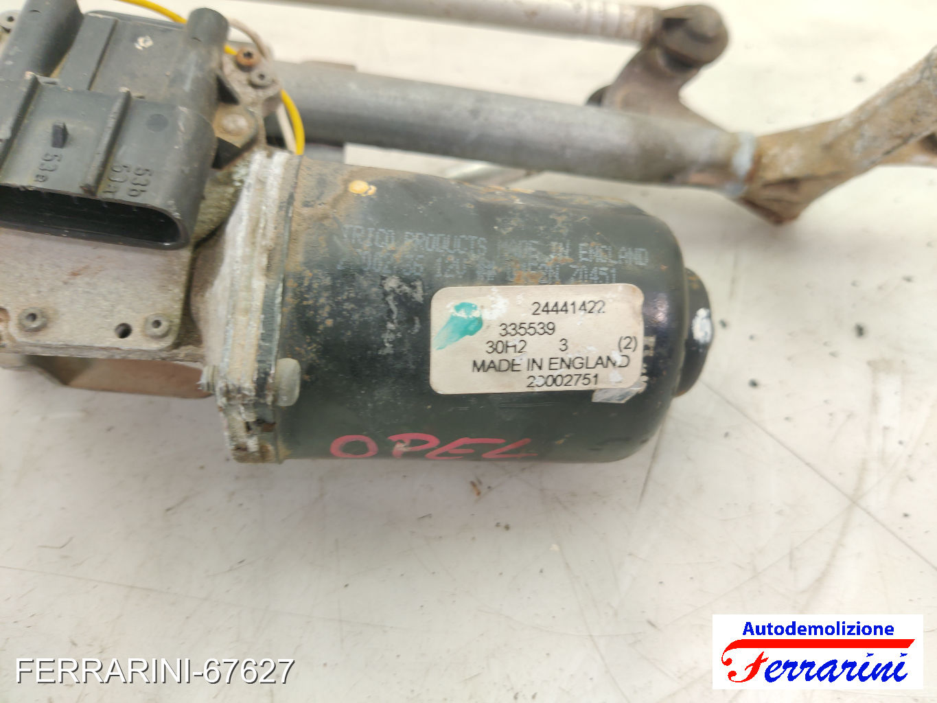 Motorino Alzavetro OPEL CORSA C X01 1.7 DTI 2000-2009 24441422, 23002751 6
