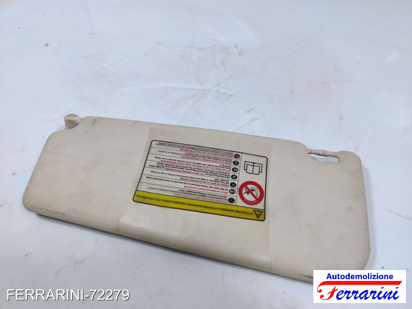 Aletta Parasole FIAT GRANDE PUNTO 199 2005-2013 destro, dx 735411165, 49991