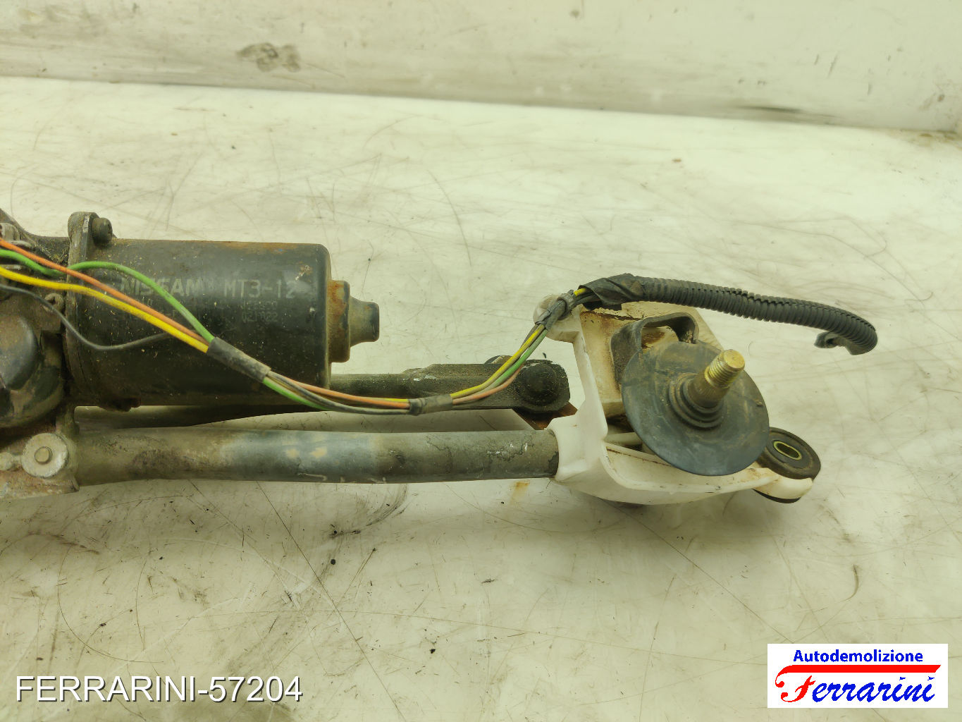 Spazzacqua Motorino Tergicristallo NISSAN MICRA 3 K12 2003-2010 anteriore 11