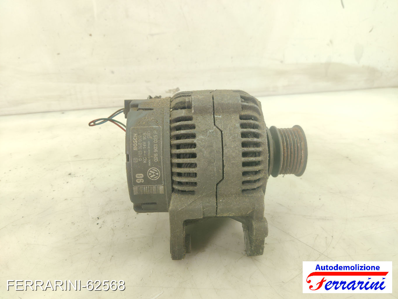 Alternatore VW VENTO 1H2 1.9 TDI 1993-1998 028903025P, 0123320002, 0123320006 11