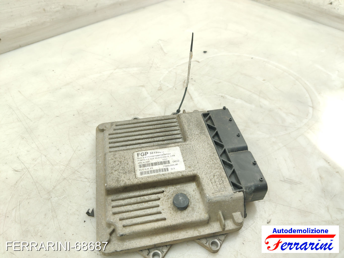 Centralina Motore FIAT PUNTO 188 1.3 JTD 16V 2003-2012 55195817, 55186608 6
