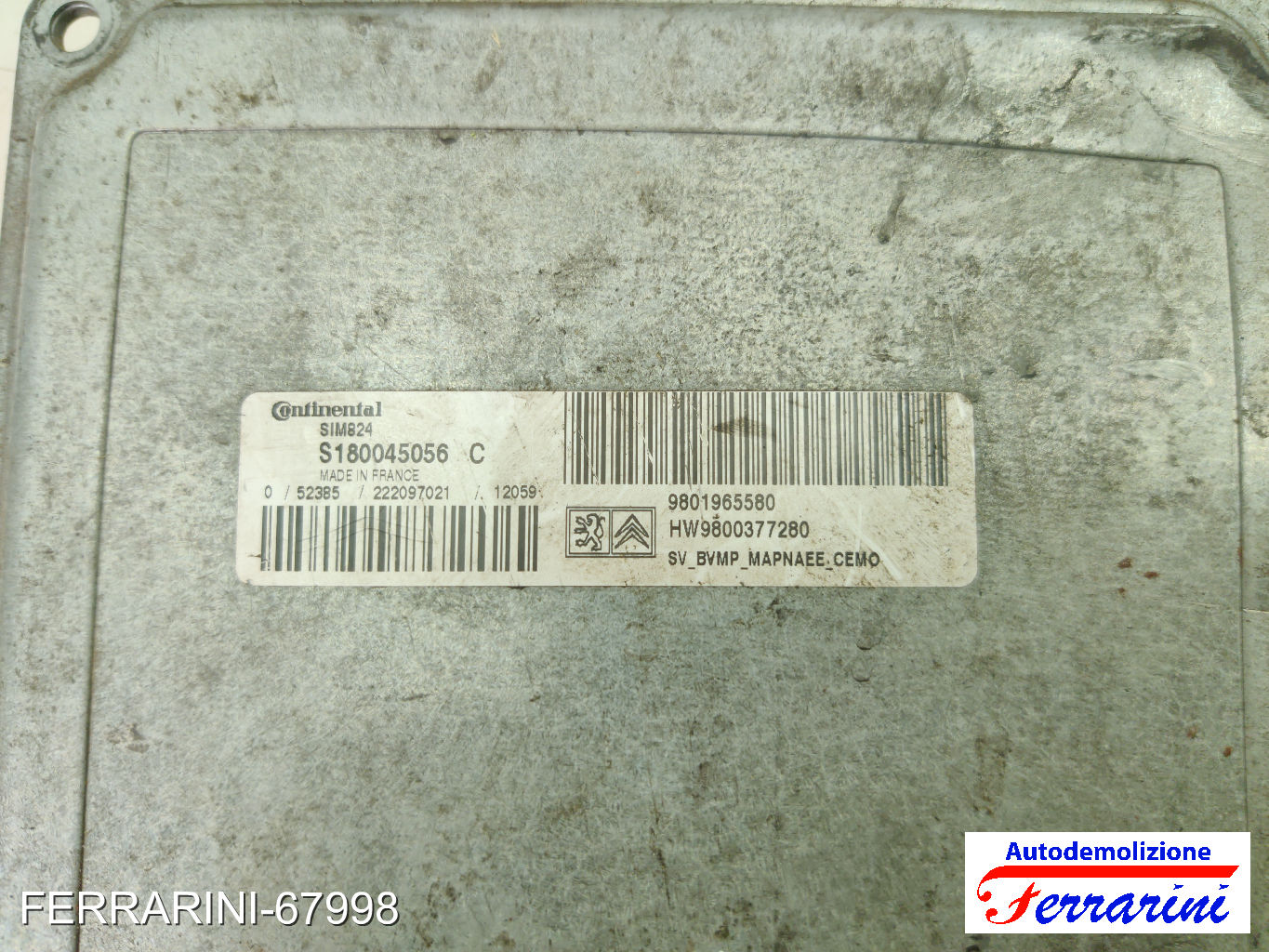 Centralina Cambio Automatico CITROEN C2 JM 1.1 2003-2012 9640922780, 9658339280 7