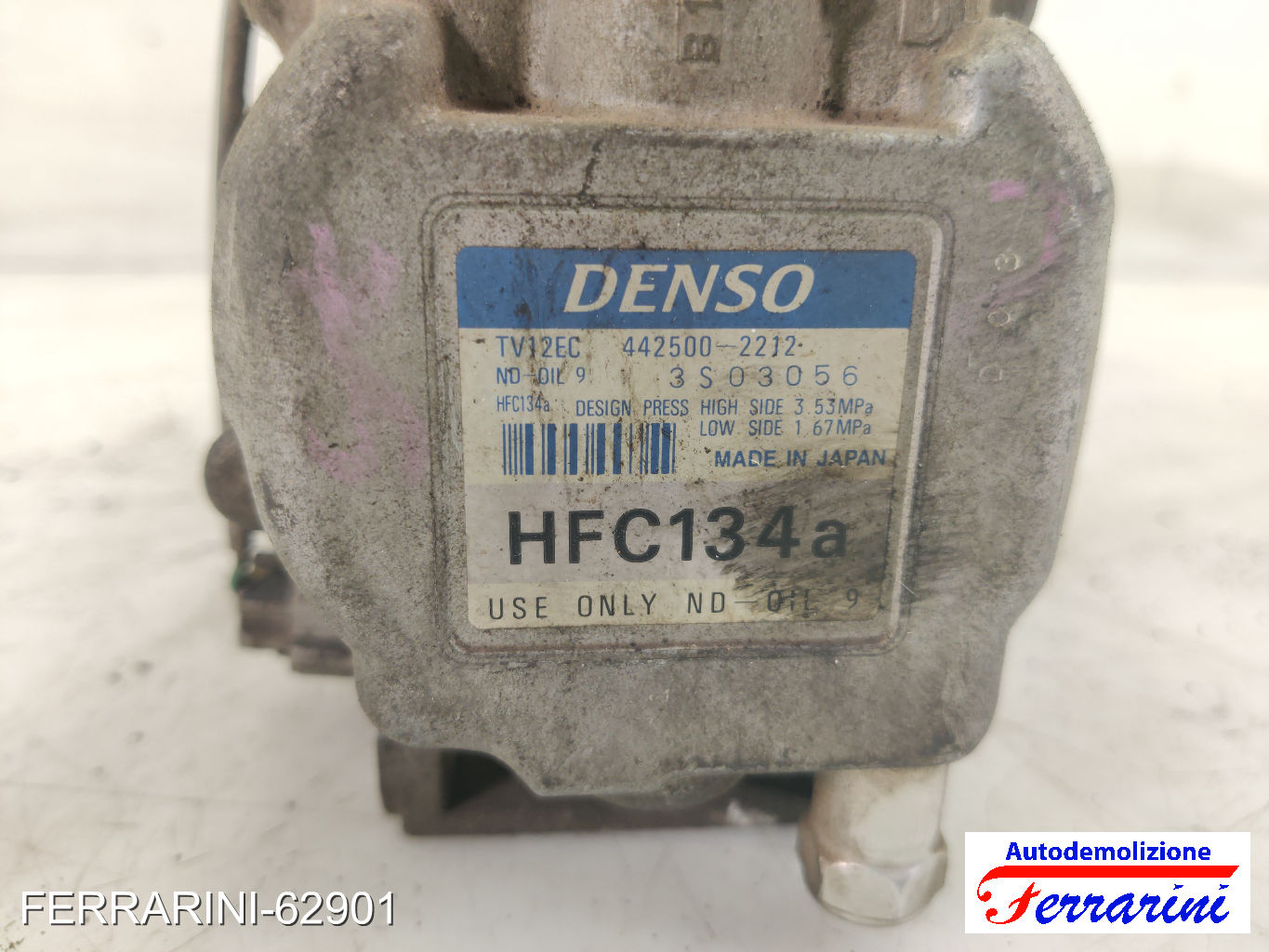 Compressore Clima FIAT PUNTO 176 60 1.2 1994-1999 46469959, 4425002070, 442500 9