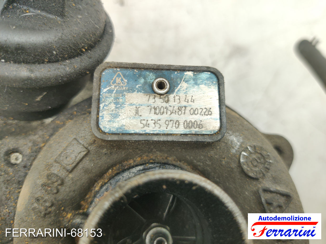 Turbina OPEL AGILA A H00 1.3 CDTI 2003-2007 73501344, 54359700006, 93177409 6