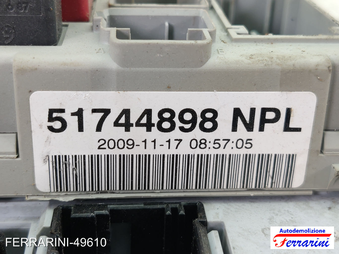 Body Computer FIAT PUNTO 188 1.2 60 1999-2010 51744898NPL, 55195641
