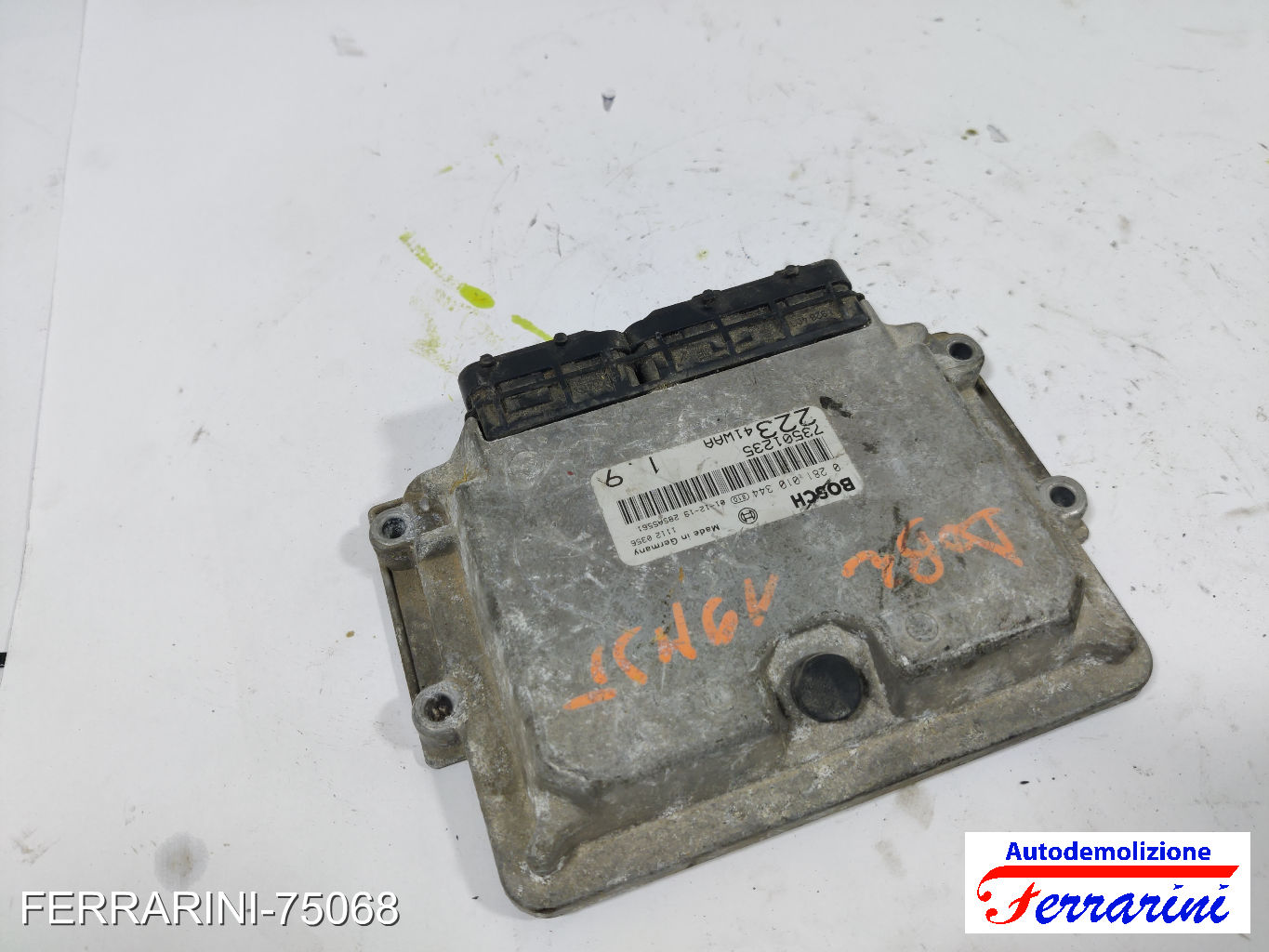 Centralina Motore FIAT DOBLO 223 1.9 JTD 2001-2023 73501235, 0281010344