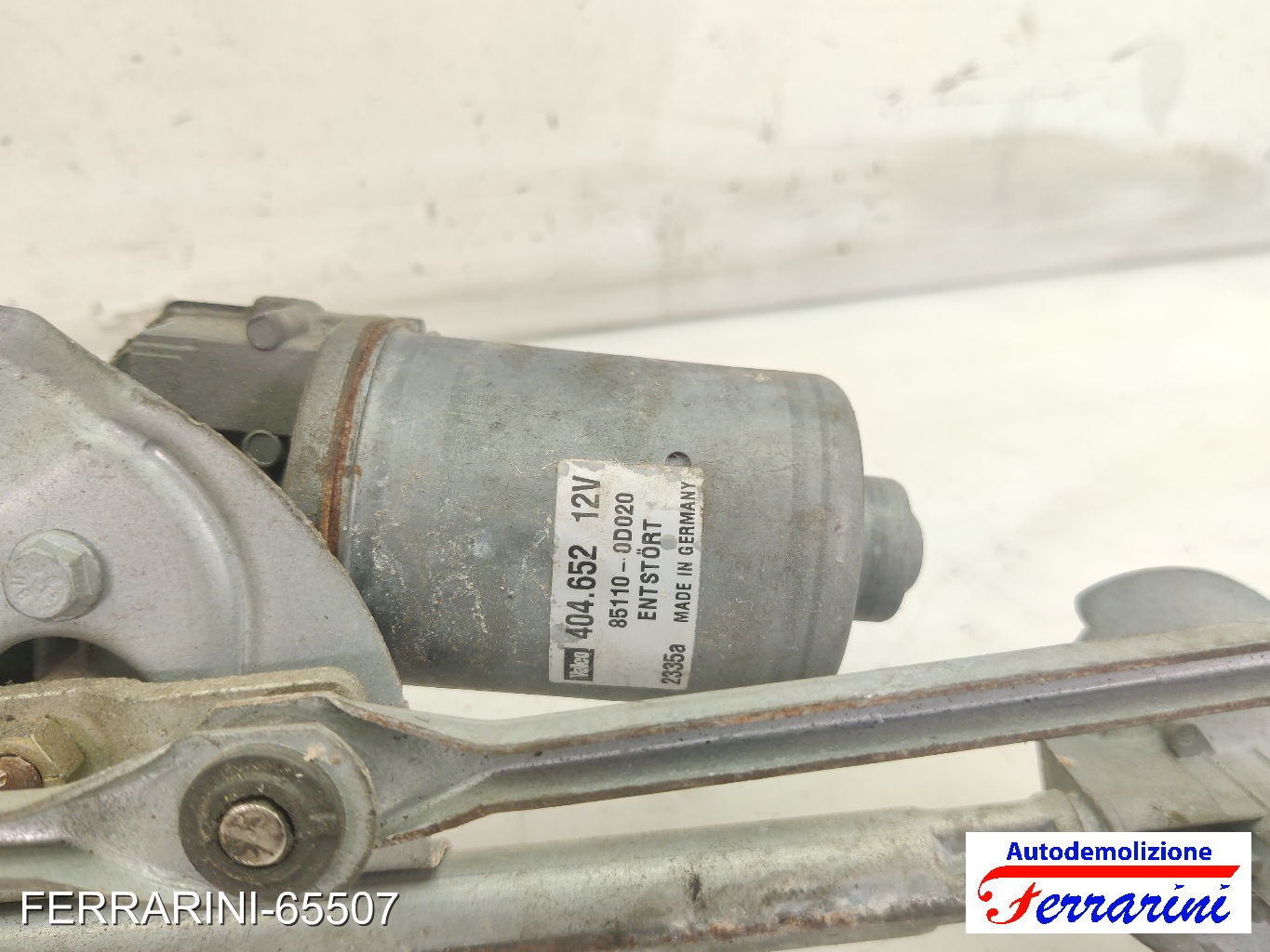 Spazzacqua Motorino Tergicristallo TOYOTA YARIS P1 2001-2005 anteriore, frontale