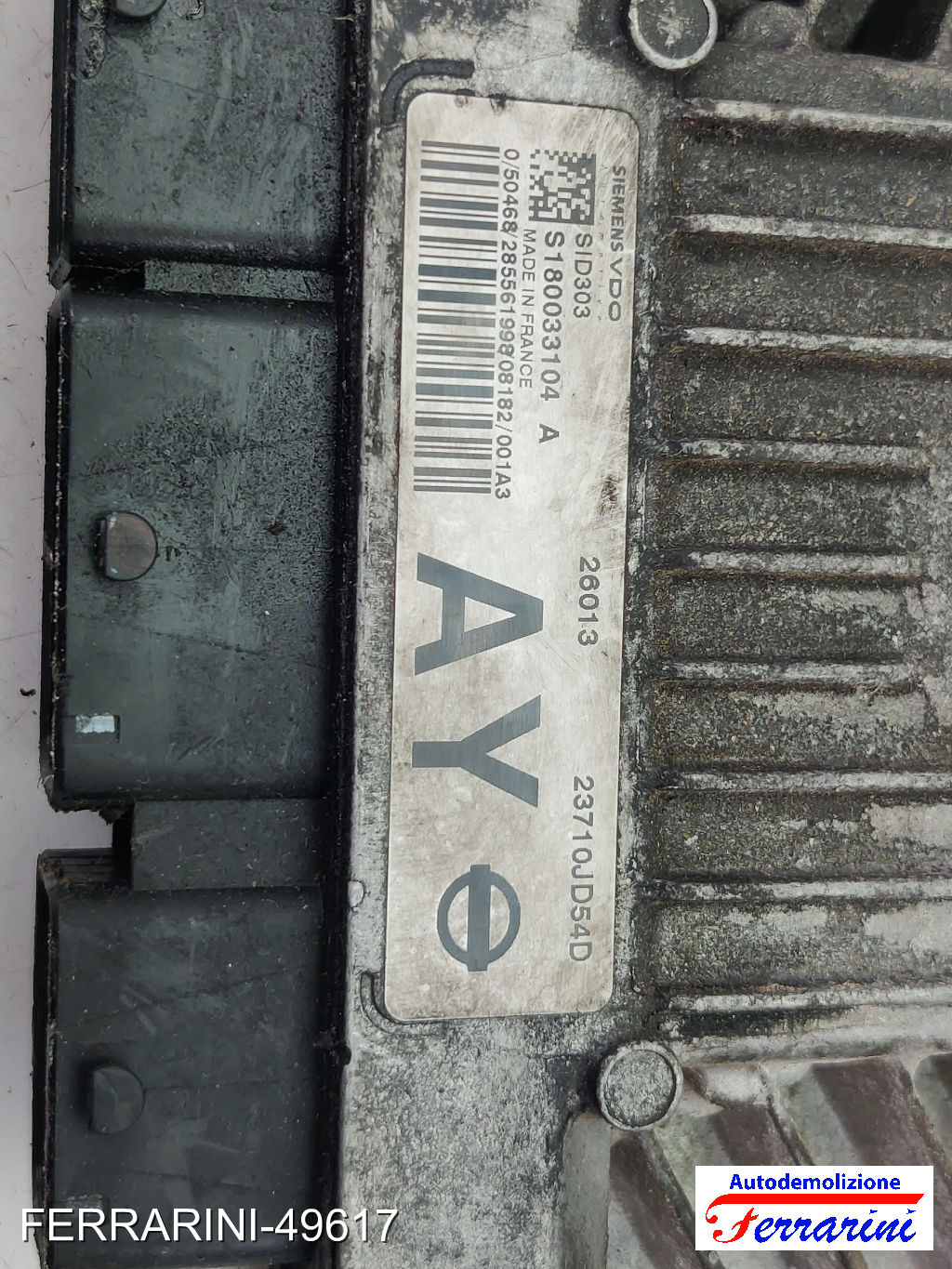 Centralina Motore NISSAN QASHQAI 1 J10, JJ10E, NJ10 1.5 DCI 2006-2013 S180033104