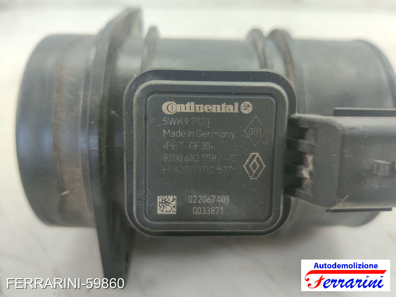 Debimetro RENAULT CLIO 4 SW KH 1.5 DCI 90 2012-2023 8200682558, 5WK97021