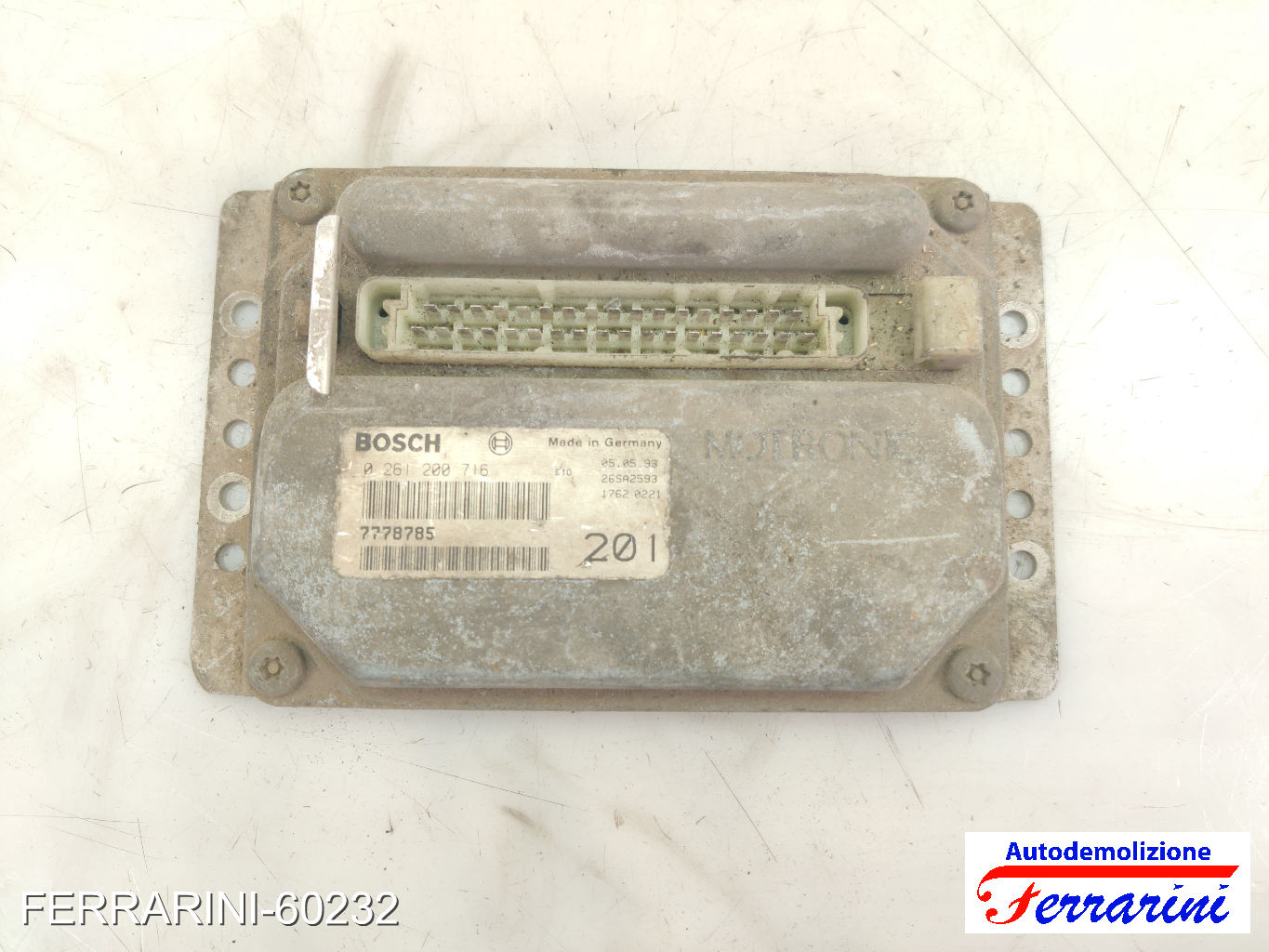 Centralina Motore AUTOBIANCHI Y10 1.1 1989-1995 7778785, 0261200716, 26SA2593