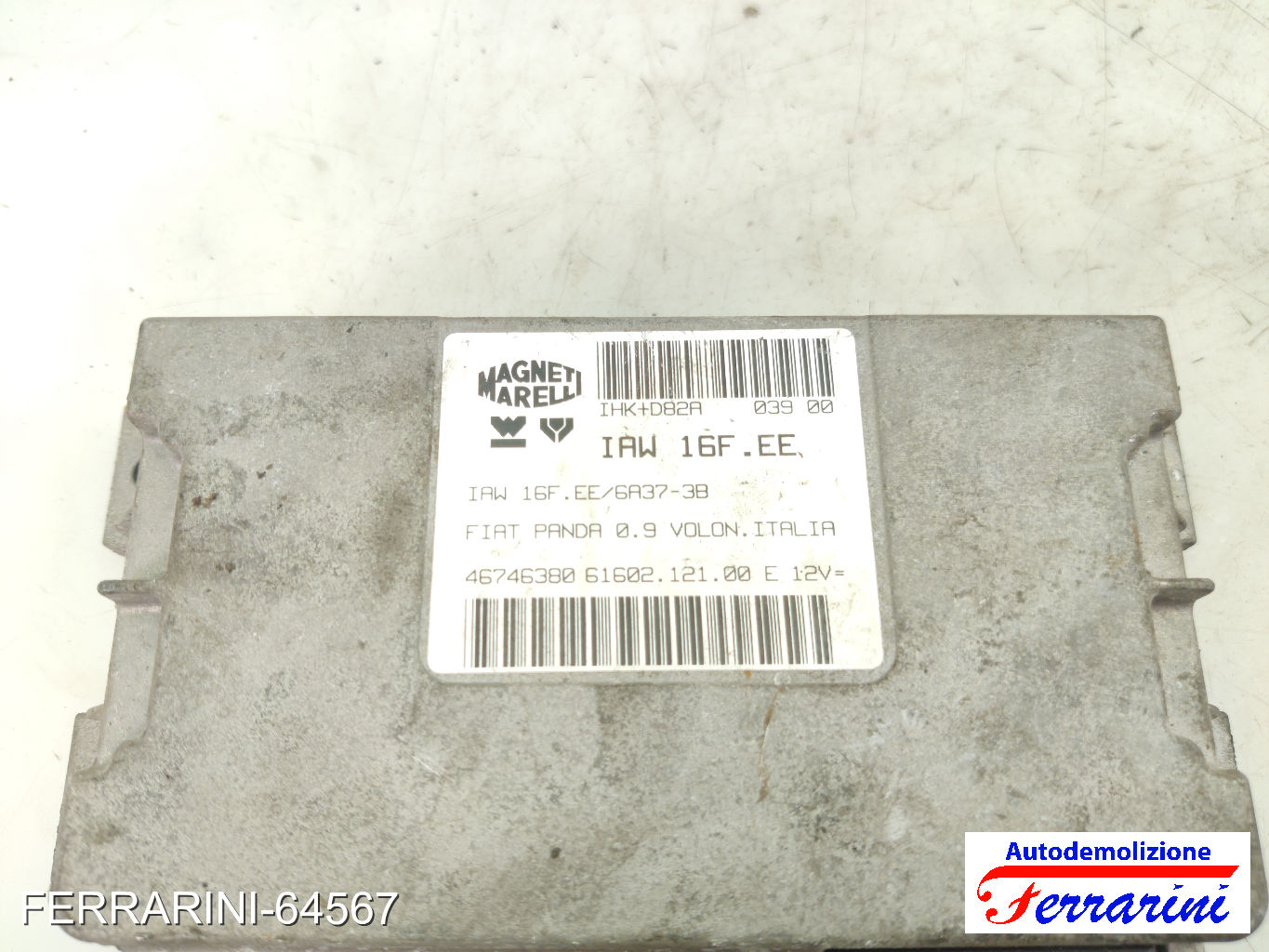 Centralina Motore FIAT PANDA 141 900 1992-1996 46746380, 46421700, 46545145 7