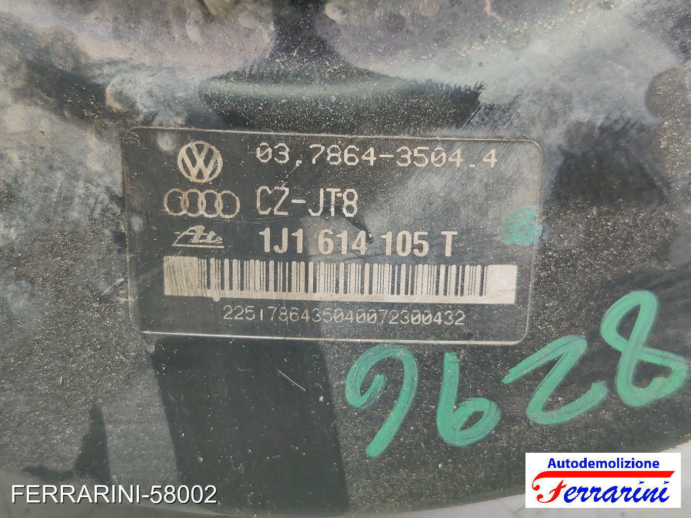 Servofreno VW NEW BEETLE 1C1, 9C1 1.9 TDI 2001-2010 1J1614105T, 03786435044