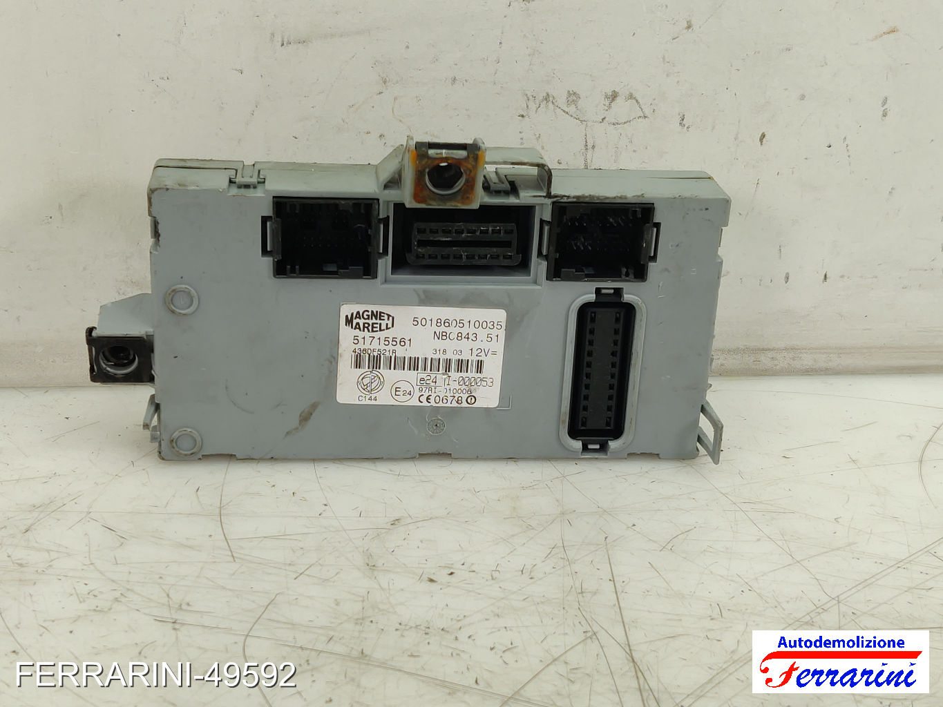 Body Computer LANCIA YPSILON 843 1.2 2003-2011 51715561