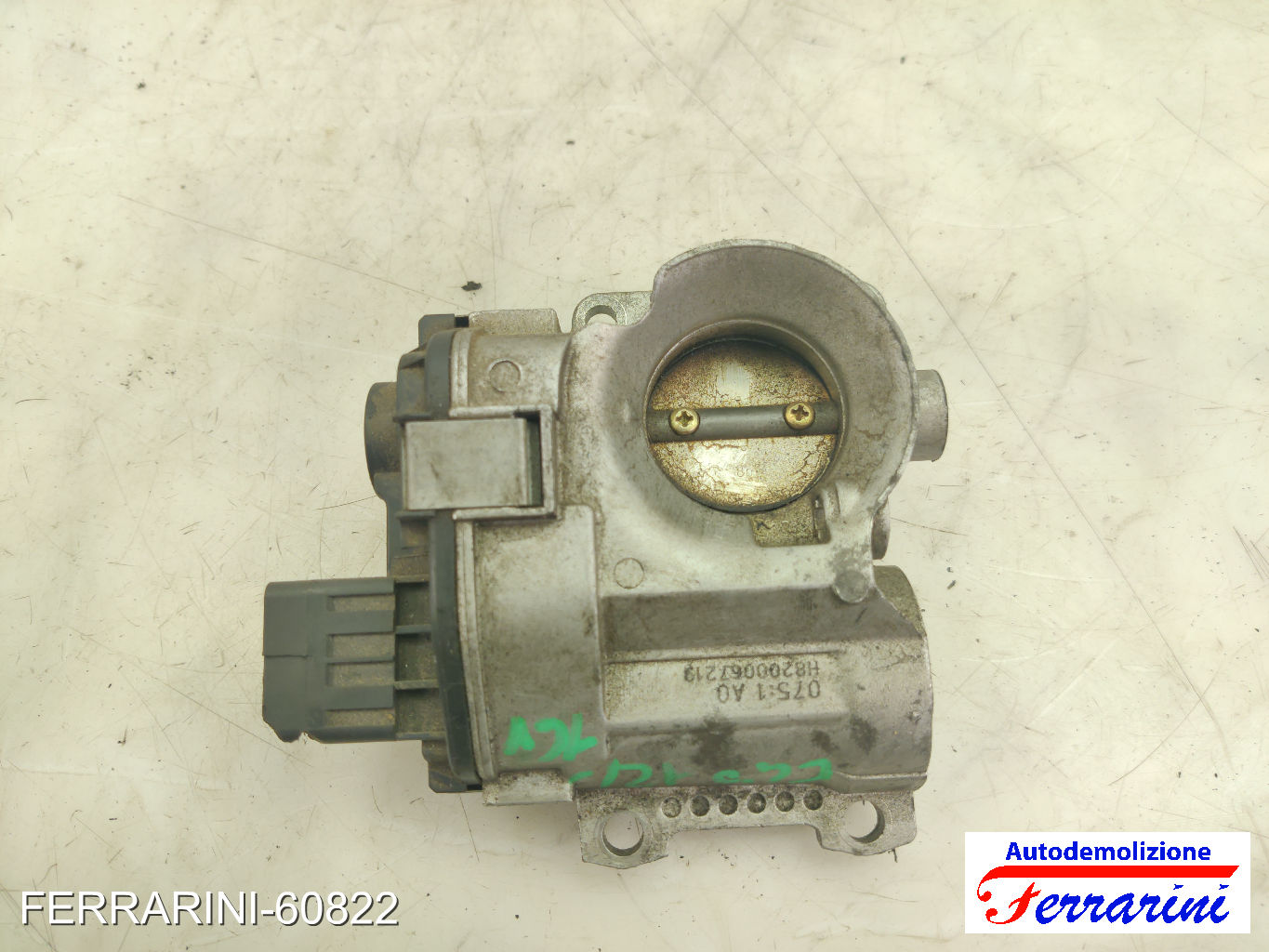 Corpo Farfallato RENAULT KANGOO KC0/1 1.2 16V 2001-2023 8200067219, 8200166869