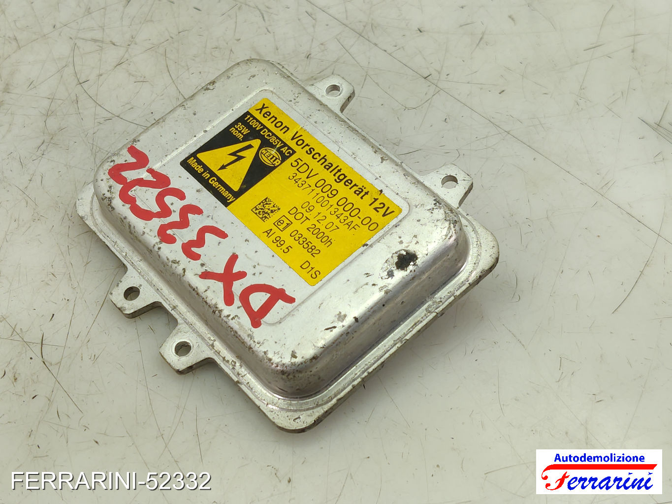 Centralina Faro CITROEN C4 PICASSO 1 UD 2.0 HDI 138 2006-2013 5DV00900000 6