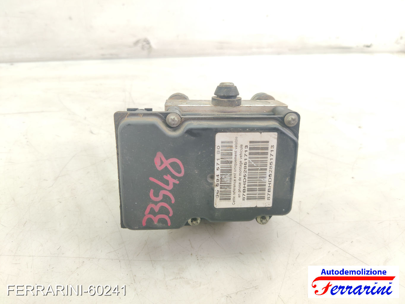 Centralina Pompa Abs PEUGEOT 307 3A/C 1.6 HDI 2005-2009 9649988280, 0265800395