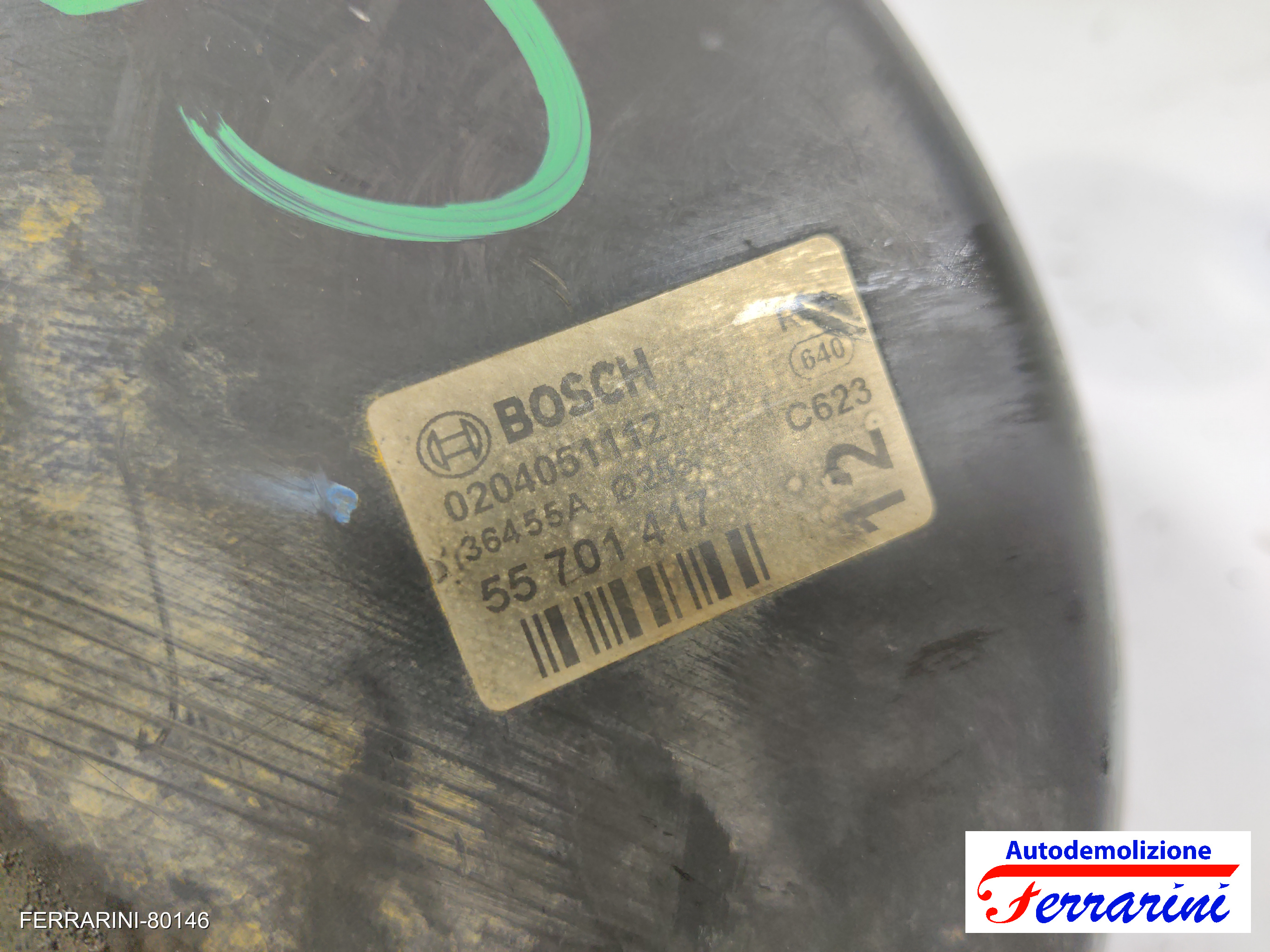 Servofreno FIAT GRANDE PUNTO 199 1.3 D MULTIJET 2005-2010 55701417, 0204051112