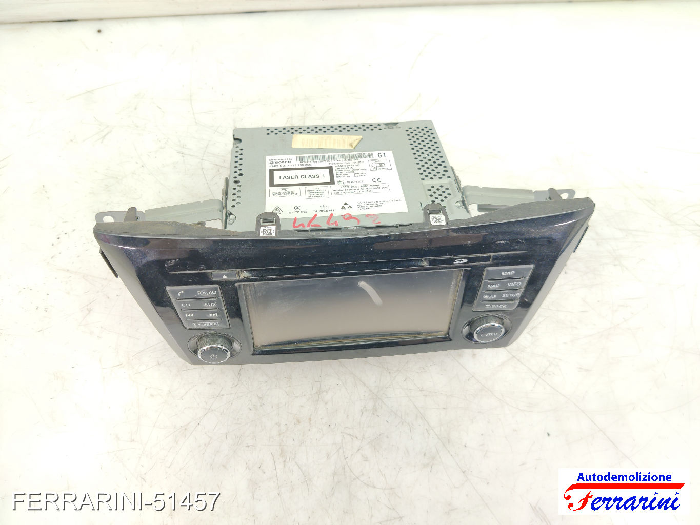 Display Danneggiato Stereo Radio NISSAN QASHQAI 2 J11 2013-2023 7513750255 12