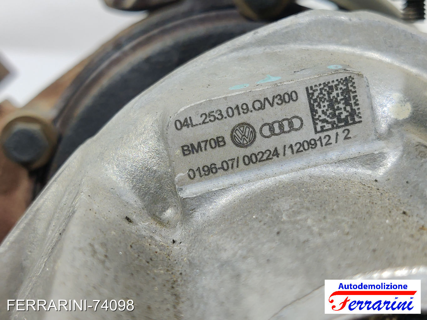 Turbina VW GOLF 7 5G1, BE1, BE2, BQ1 2.0 TDI 2012-2020 04L253019Q, 04L253010B 6
