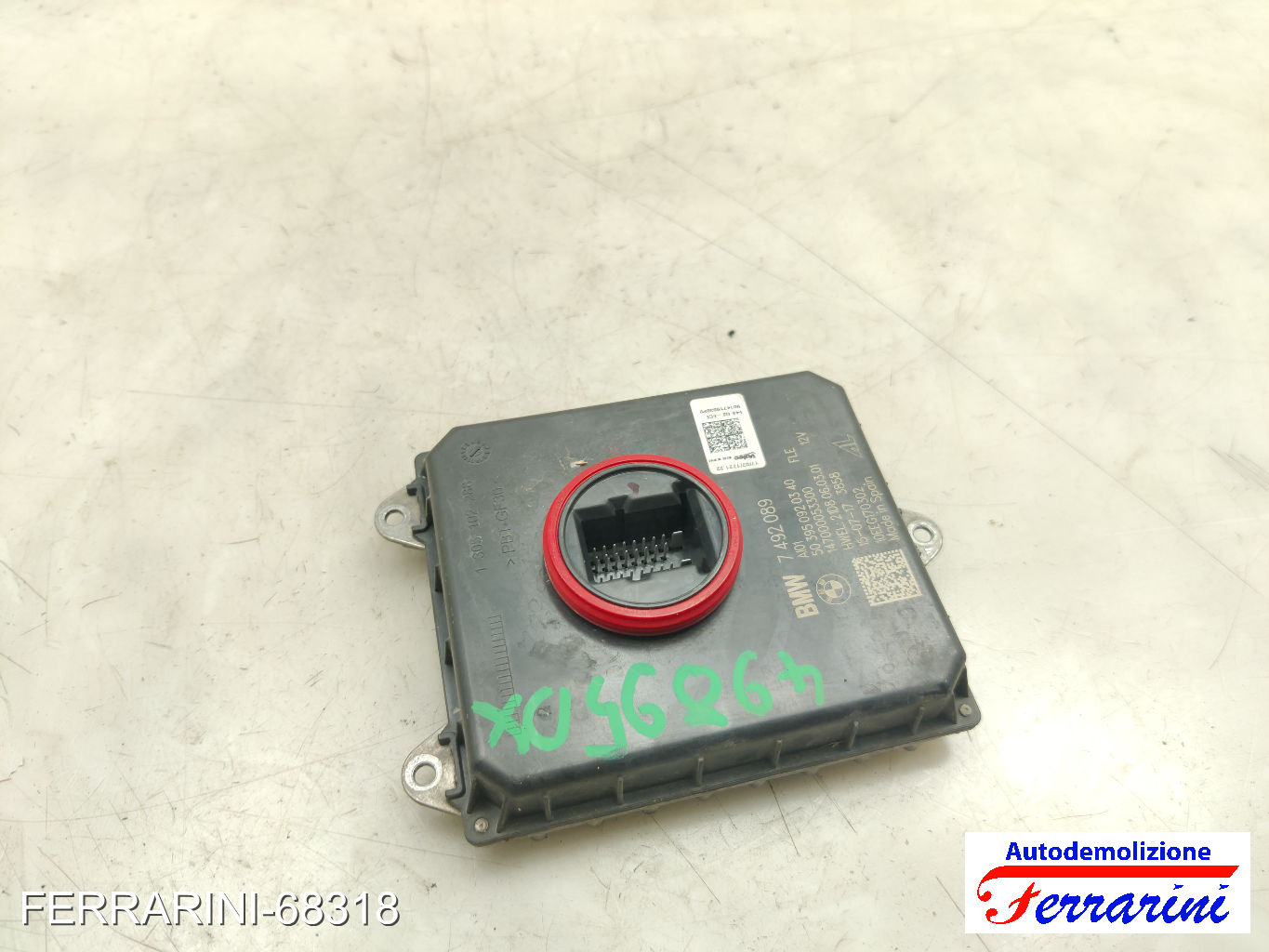 centralina ballast faro BMW X1 F48 SDRIVE 18D 2015-2023 63117492089, 63117381236