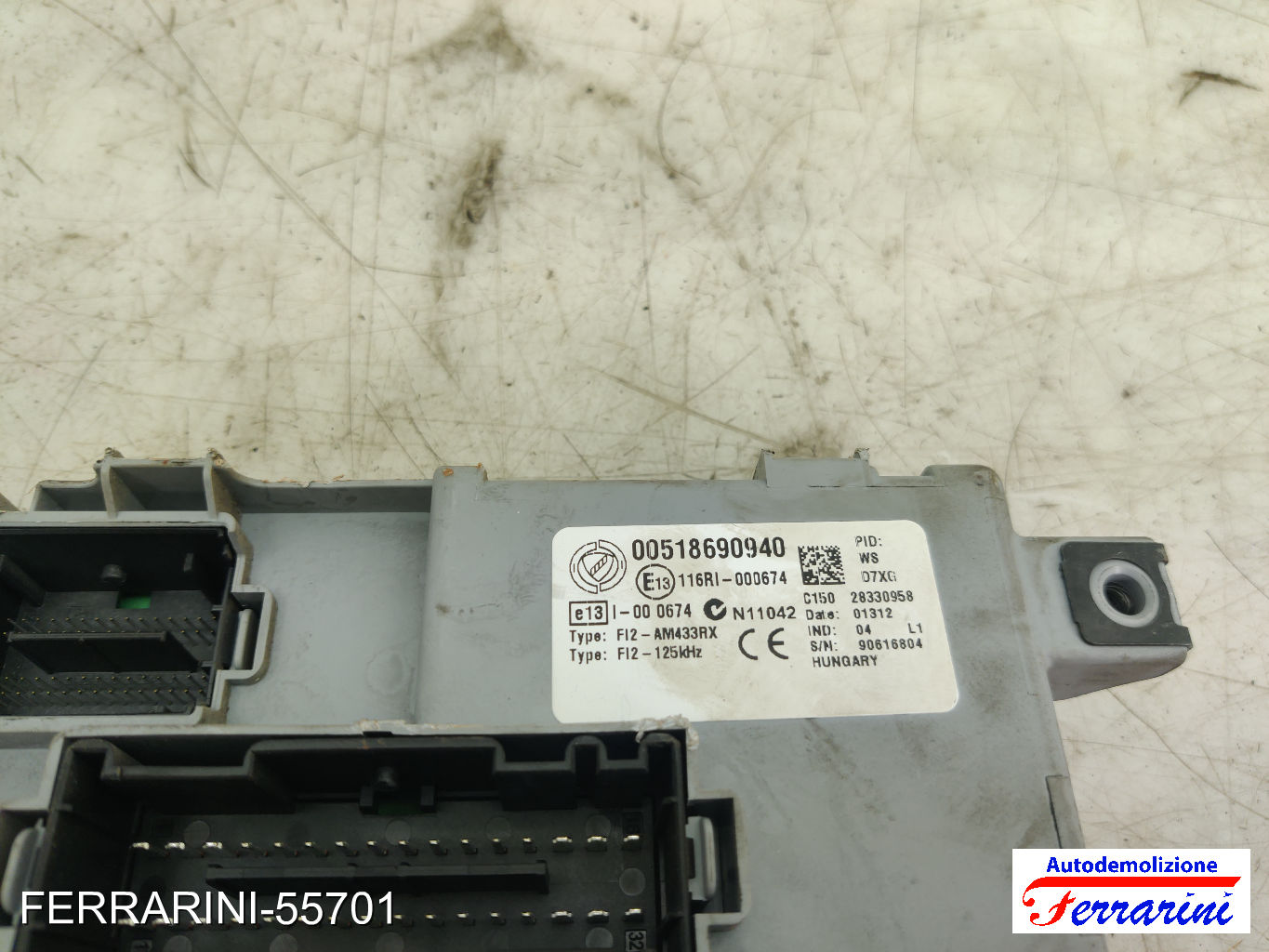 Body Computer FIAT PUNTO 199 1.2 2012-2023 00518690940 14