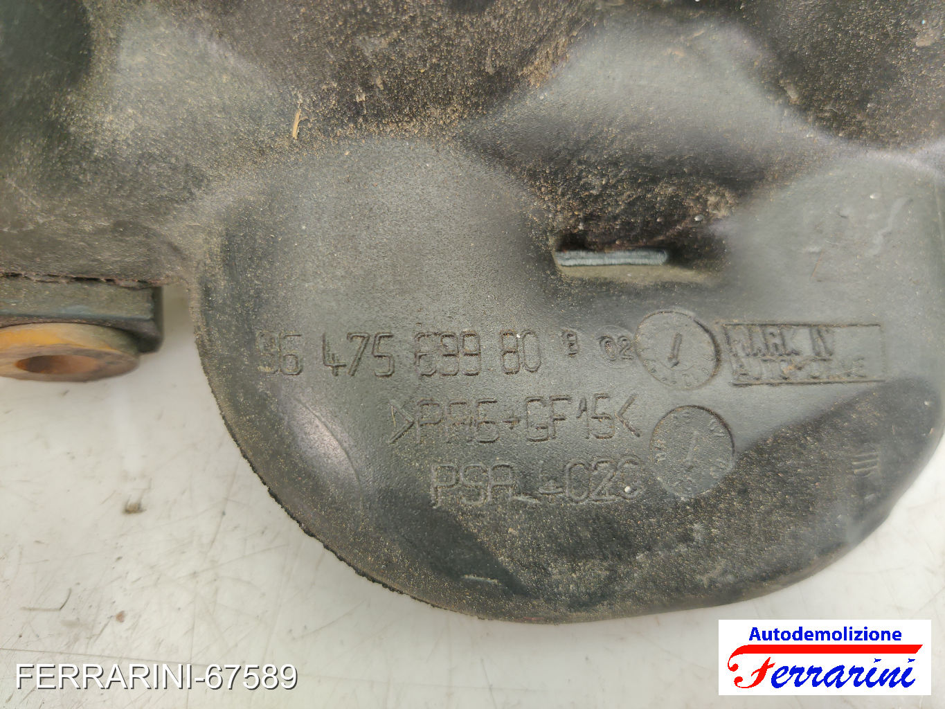 tubo aria aspirazione risonatore 8HY CITROEN C3 1 FC, FN 1.4 16V HDI 2002-2009